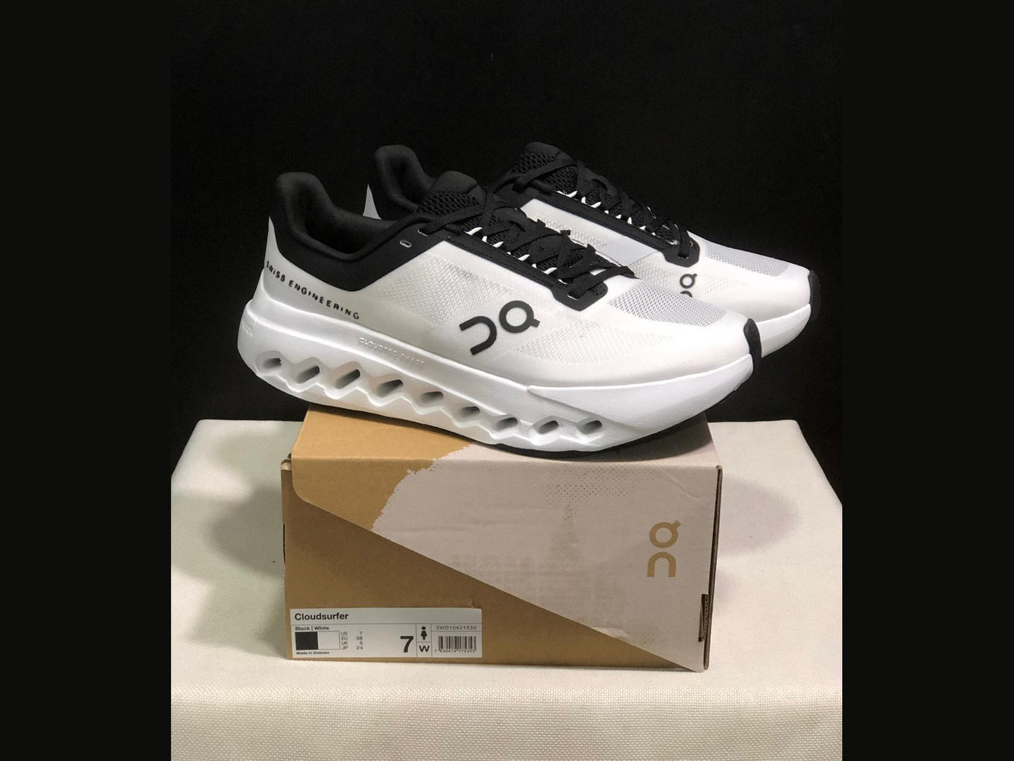 On cloud - white and black