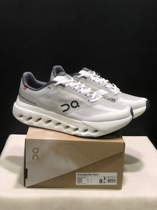 On cloud - gray and white